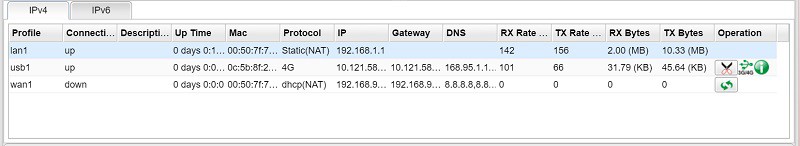 a screenshot of Vigor3900 interface Status